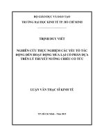 Nghiên cứu thực nghiệm các yếu tố tác động đến hoạt động mua lại cổ phần dựa trên lý thuyết nuông chiều cổ tức 
