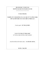 Nghiên cứu ảnh hưởng của vật liệu từ và công nghệ chế tạo đến hiệu suất máy biến áp điện lực 