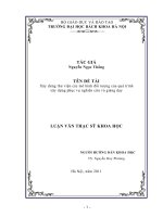 Xây dựng thư viện các mô hình đối tượng của quá trình công nghệ phục vụ nghiên cứu và giảng dạy 
