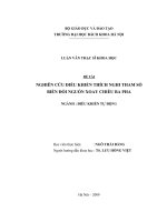 Nghiên cứu điều khiển thích nghi tham số biến đổi nguồn xoay chiều ba pha 