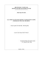 Lựa chọn tần số cộng hưởng và hệ số chất lượng cho bộ lọc sóng hài thụ động 
