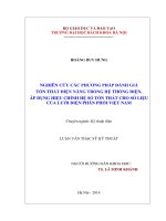 Nghiên cứu các phương pháp đánh giá tổn thất điện năng trong hệ thống điện, áp dụng hiệu chỉnh hệ số tổn thất cho số liệu của lưới điện phân phối việt nam 