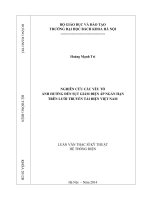 Nghiên cứu các yếu tố ảnh hưởng đến sụt giảm điện áp ngắn hạn trên lưới truyền tải điện việt nam 