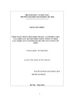 Tính toán, phân tích hiện trạng lưới điện 10kv của điện lực huyện diễn châu  công ty điện lực nghệ an và đánh giá độ tin cậy cung cấp điện 