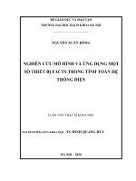 Nghiên cứu mô hình và ứng dụng một số thiết bị FACTS trong tính toán hệ thống điện 