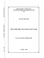 Công nghệ chiếu sáng sử dụng led và oled 