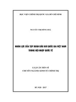 Nhân lực tập đoàn dầu khí quốc gia Việt Nam trong hội nhập quốc tế (LA tiến sĩ)