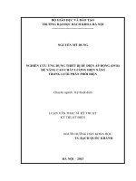 Nghiên cứu ứng dụng thiết bị bù điện áp động (DVR) để nâng cao chất 