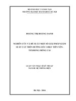 Nghiên cứu và đề xuất một số giải pháp giảm suất cắt trên đường dây 110 KV tiên yên   texhong   móng cái 