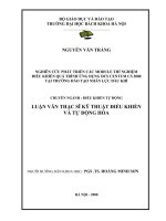 Nghiên cứu phát triển các module thí nghiệm điều khiển quá trình ứng dụng DCS centum CS 3000 tại trường đào tạo nhân lực dầu khí 
