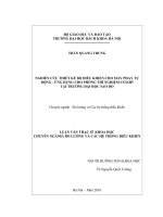 Nghiên cứu thiết kế bộ điều khiển cho máy phay tự động   ứng dụng cho phòng thí nghiệm cơ khí tại trường đại học sao đỏ 