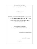 Khởi thỏa, nghiên cứu hệ thống điều khiển tự động và điều khiển giám sát thu thập dữ liệu scada cho quá trình sản xuất sơn nhanh ata fast 
