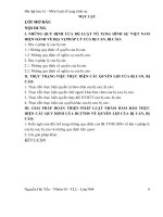 Đề tài địa vị pháp lí của bị can, bị cáo trong tố tụng hình sự và việc hoàn thiện pháp luật nhằm đảm bảo quyền lợi của bị can, bị cáo (môn tố tụng hình sự) 