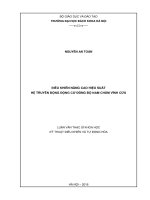 Điều khiển nâng cao hiệu suất hệ truyền động động cơ đồng bộ nam châm vĩnh cửu 