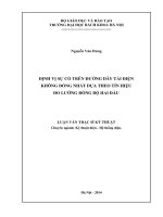Định vị sự cố trên đường dây tải điện không đồng nhất dựa theo tín hiệu đo lường đồng bộ hai đầu 