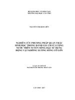 Nghiên cứu phương pháp quan trắc sinh học trong đánh giá chất lượng nước trên tuyến sông Hậu sử dụng động vật không xương sống cỡ lớn (LA tiến sĩ)