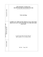 Nghiên cứu thiết kế hệ thống scada cho công đoạn sản xuất axit sunfuric của nhà máy hóa chất DAP 