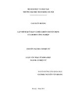 Lập trình quỹ đạo và điều khiển chuyển động của robot công nghiệp 