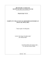 Nghiên cứu thuật toán xác định điểm sụp đổ điện áp trong hệ thống điện 