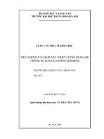 Điều khiển và giám sát nhiệt độ sử dụng hệ thống SCADA của hãng SIEMENS 