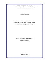 Nghiên cứu sa thải phụ tải theo tần số trong hệ thống điện 