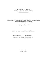 Nghiên cứu và đánh giá độ tin cậy của lưới điện phân phối lộ 471 e3 7 thành phố nam định 