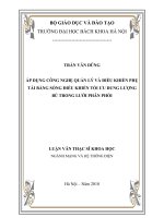 Áp dụng công nghệ quản lý và điều khiển phụ tải bằng sóng điều khiển tối ưu dung lượng bù trong lưới phân phối 
