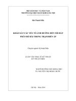 Khảo sát các yếu tố ảnh hưởng đến nối đất phân bố dài trong trạm biến áp 