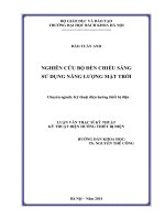 Nghiên cứu bộ đèn chiếu sáng sử dụng năng lượng mặt trời 