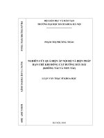 Nghiên cứu quá điện áp nội bộ và biện pháp hạn chế khi đóng cắt đường dây dài (không tải và non tải) 