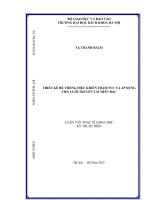 Thiết kế hệ thống điều khiển trạm SVC và áp dụng cho lưới truyền tải miền bắc 