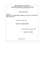 Tính toán và điều khiển nghịch lưu đa mức cho truyền động trung áp 