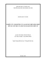 Nghiên cứu ảnh hưởng của sai số máy biến dòng điện đến sự làm việc của bảo vệ so lệch máy biến áp  