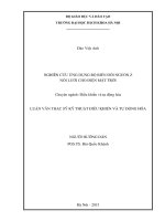 Nghiên cứu ứng dụng bộ biến đổi nghịch lưu nguồn z nối lưới cho điện mặt trời  