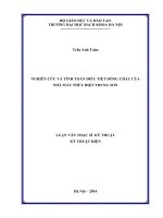 Nghiên cứu và tính toán điều tiết dòng chảy của nhà máy thủy điện trung sơn 