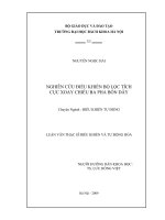 Nghiên cứu bộ điều khiển, bộ lọc tích cực xoay chiều ba pha bốn dây 