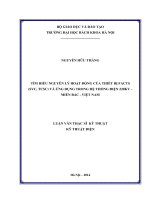 Tìm hiểu nguyên lý hoạt động của thiết bị FACTS (SVC; TCSC) và ứng dụng trong hệ thống điện 220 KV miền bắc   việt nam 