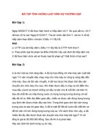 BÀI tập TÌNH HUỐNG LUẬT HÌNH sự THƯỜNG gặp 