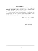 Điều khiển từ xa có phản hồi lực trong môi trường truyền thông có trễ  