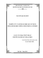 Nghiên cứu và đánh giá hiệu quả sử dụng đồng hồ đo điện thông minh trong lưới điện 