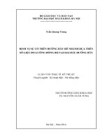 Định vị sự cố trên đường dây rẽ nhánh dựa trên số liệu đo lường đồng bộ tại hai đầu đường dây 