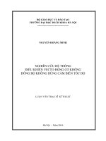 Nghiên cứu hệ thống điều khiển vecto động cơ không đồng bộ dùng cảm biến tốc độ 