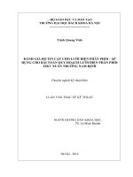 Nghiên cứu đánh giá độ tin cậy cho lưới điện phân phối   áp dụng cho bài toán quy hoạch lưới điện phân phối 22 kv xuân trường nam định 