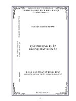 Các phương pháp bảo vệ các máy biến áp 