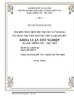 Tìm hiểu phần mềm thư viện số và ứng dụng xây dựng thư viện số ở thư viện tạ quang bửu 