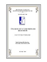 Ứng dụng xử lý ảnh trong đo kích thước 
