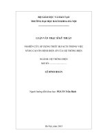 Nghiên cứu áp dụng thiết bị FACTS trong việc nâng cao ổn định điện 