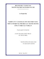Nghiên cứu và đánh giá tổn thất điện năng trên lưới điện hạ thế điện lực thanh chương   công ty điện lực nghệ an 
