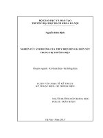 Nghiên cứu ảnh hưởng của thủy điện đến giá biên nút trong thị trường điện 