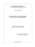 Phân tích đáp ứng của bộ lọc ba pha trong việc giảm hài dòng điện 
